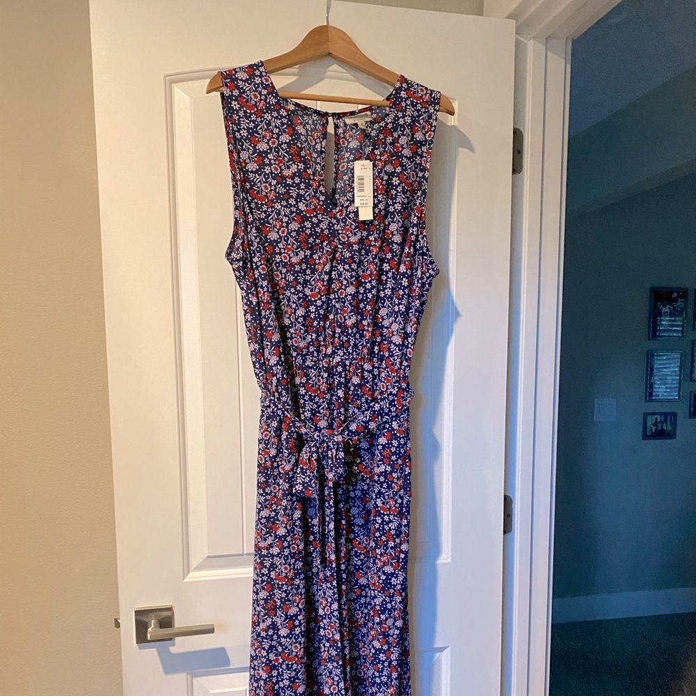 Never Worn! Sleeveless Floral Maxi Dress